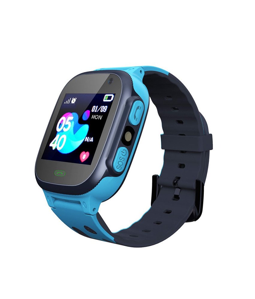 Wielofunkcyjny Smartwatch Dziecięcy Niebieski z GPS i Alarmami