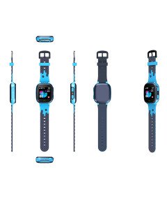 Wielofunkcyjny Smartwatch Dziecięcy Niebieski z GPS i Alarmami