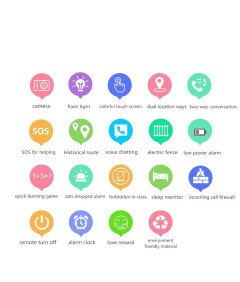 Vodoodporna otroška pametna ura Blue z GPS, HD kamero in izobraževalnimi igrami