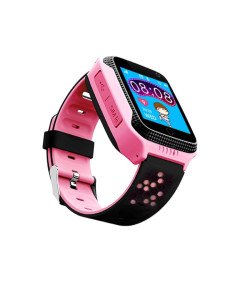 Vodoodporna otroška pametna ura Pink s funkcijo SOS in dvosmerno komunikacijo