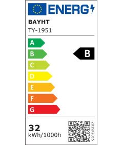 Stropna svetilka LED z daljinskim upravljalnikom 32W 6500K 40 cm črna