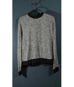 TOPSHOP Cienki Sweter Damski Bez Kaptura Długi Rękaw Rozmiar 38 Szary