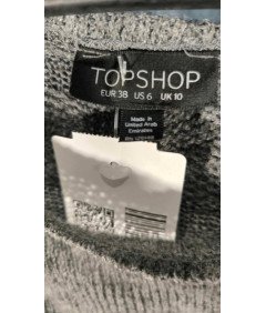 TOPSHOP Women's Sweater Grey Airy Summer Velikost 38