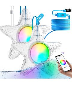 DANSIOYE Podwodne Oświetlenie Basenowe LED, Sterowane Aplikacją, RGB