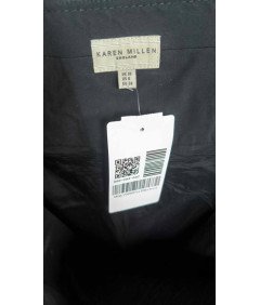 KAREN MILLEN ENGLAND Ženska krila z zadrgo Elegantna črna 38 EU