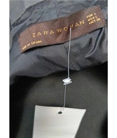 Zara ženske kratke mornarsko modre Button-down plašč velikost L
