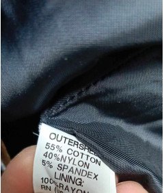 Zara Płaszcz Damski Krótki Granatowy Zapinany na Guziki Rozmiar L