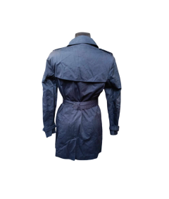 Polo Ralph Lauren ženski dolg plašč s pasom mornarsko modra velikost XL