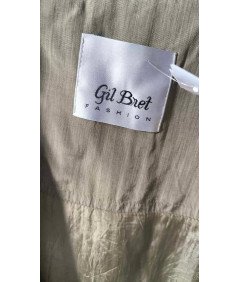 Gil Bret Beżowy Płaszcz Damski Lekki na Suwak Rozmiar 44