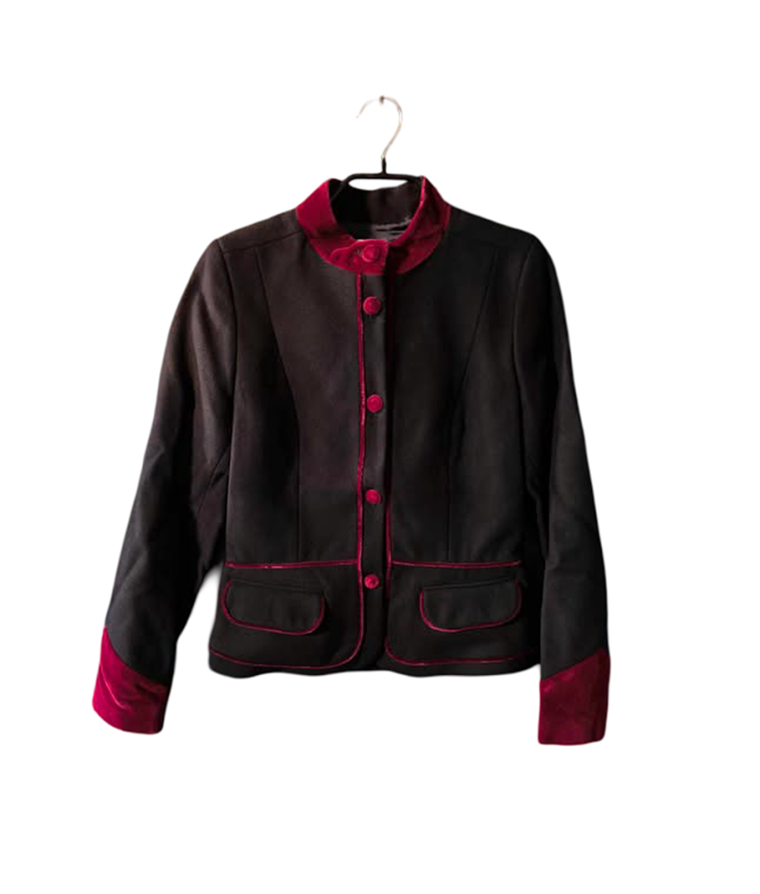 Paul & Joe Zamszowa Bluza Damska Czarna Bez Kaptura Rozmiar 38