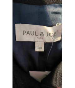 Paul & Joe Zamszowa Bluza Damska Czarna Bez Kaptura Rozmiar 38