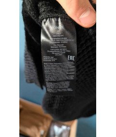 ONLY Czarny Sweter Damski z Golfem Ciepły Elegancki Rozmiar S