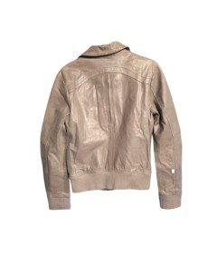 Peak Performance Damska Skórzana Kurtka Vintage Elegancka Szara M
