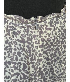 InWear Poletna hlačna krila Airy White Purple Velikost 36