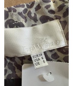 InWear Poletna hlačna krila Airy White Purple Velikost 36