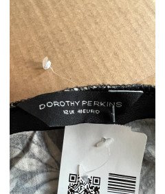 Dorothy Perkins poletno cvetlično krilo črno bela velikost 40
