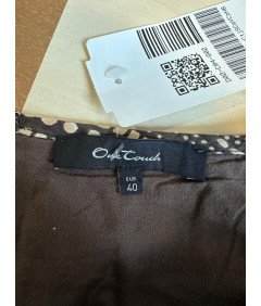 OneTouch Ženske rjava cvetlična krilo 100 % bombaž velikost 40