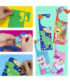 Zestaw do Tworzenia Zawieszek na Drzwi DIY dla Dzieci 52 Elementy