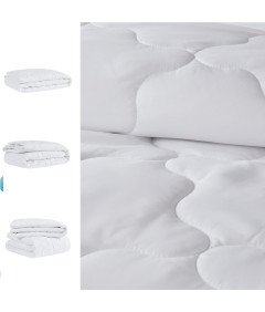 Vse leto Antialergijska mehka odeja Supersoft 2 kosa 155 x 220 cm Bela