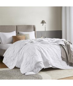 Vse leto Antialergijska mehka odeja Supersoft 2 kosa 155 x 220 cm Bela