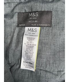 Moške hlače Marks  and  Spencer Elegant Smooth Black W34 L29