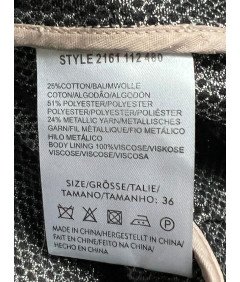 DAY Ženska svetleča jakna Elegantna srebrna velikost 36