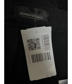 Prilagojene moške hlače Elegantne gladke elegantne črne W32 L32