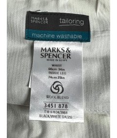 Moške hlače Marks  and  Spencer Elegantno elegantne sive barve W86 L74