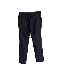 M&S Spodnie Męskie w Kratę Skinny Eleganckie Granatowe W86 L84