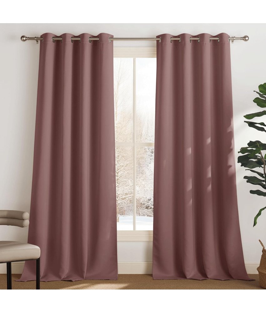 PONY DANCE Zasłony Zaciemniające 2 sztuki 140 x 245 cm Różowe