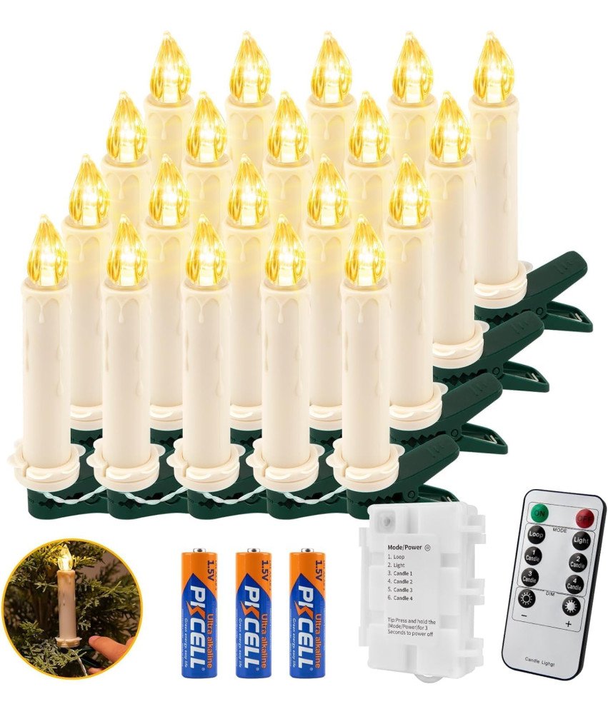 Koopower 2 x 20 Świec LED - Twój Idealny Wybór na Świąteczne Dekoracje