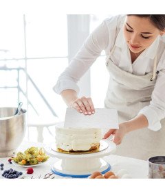 Lopatka za glajenje torte iz nerjavečega jekla Silver