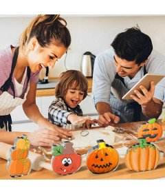 Komplet 9 kalupov za piškote v obliki buče za noč čarovnic