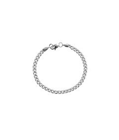 Moška srebrna zapestnica Cuban iz nerjavečega jekla 316L 3,5 mm 20 cm