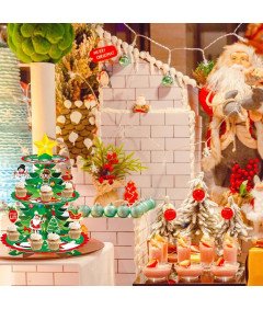 Elegantni trostopenjski stojalo za muffine - Popoln dodatek za praznične dogodke!