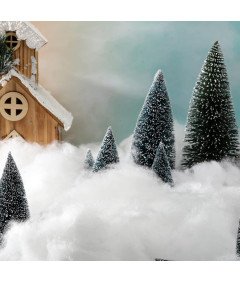 Zestaw 3 Worków Sztucznego Śniegu na Boże Narodzenie 200 g Wata