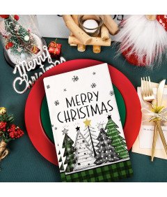 Zestaw 2 Świątecznych Ręczników Kuchennych na Boże Narodzenie 40x60 cm