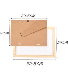 Drewniana Sosnowa Ramka na Zdjęcia A4 Elegancka i Trwała 32x22 cm