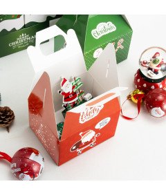 Zestaw 24 Świątecznych Pudełek Świątecznych Ekologiczne 15 x 13 x 10cm