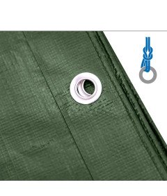 STARPYNG Plandeka 140 g/m² Wodoodporna i UV-Odporna 3x3 m Zielona