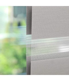 Eurohome Podwójna Roleta na Zaciski Bez Wiercenia 50 x 150 cm Szara