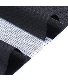 Eurohome Podwójna Roleta Clamp Fix Bez Wiercenia 50 x 130 cm Czarna