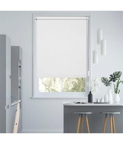 Eurohome Blackout žaluzija 45 x 130 cm Bela Klemmfix brez vrtanja