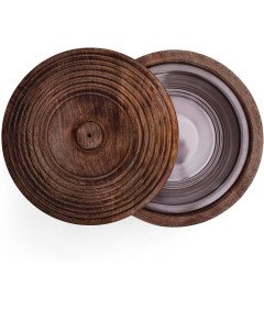 Ręcznie Wykonany Drewniany Podgrzewacz do Tortilli i Roti 22 x 8 cm