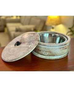 Ročno izdelan lesen grelnik za tortilje in roti 23 x 9 cm