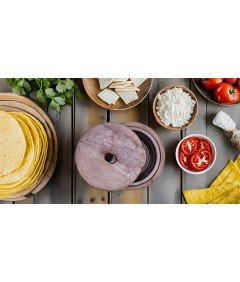 Ročno izdelan lesen grelnik za tortilje in roti 23 x 9 cm