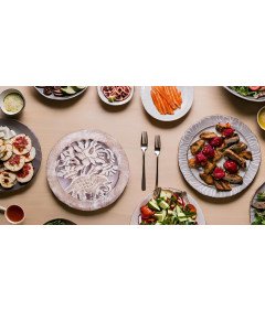 Ročno izdelano leseno stojalo za vroče lonce okroglo 20 cm