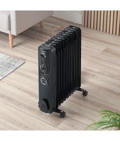 VonHaus Elektryczny Grzejnik Olejowy z Termostatem 2500W Czarny