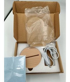 Lampka Nocna LED Serce 3D Prezent dla Taty Akrylowy na USB