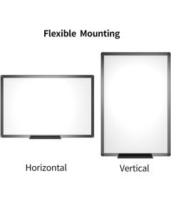 Magnetna bela tabla Črni aluminijasti okvir 90x60 cm A1